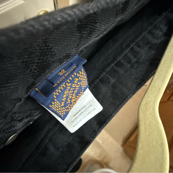 Louis Vuitton Black Patterned Denim Jeans Size 32 - Picture 11 of 12